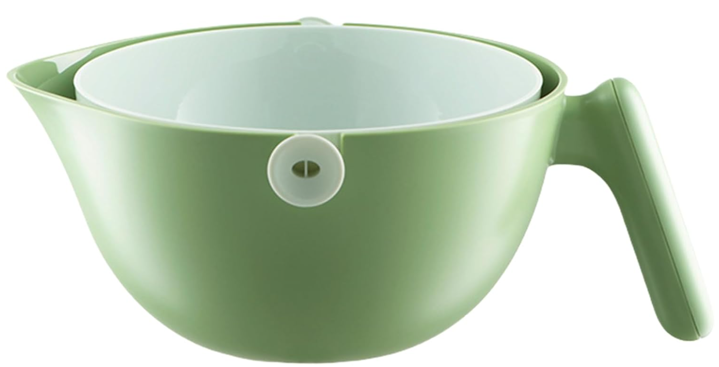 💥Clearance Sale Last 50 Left - 2 in 1 Kitchen Colander Rotating Washing Basket